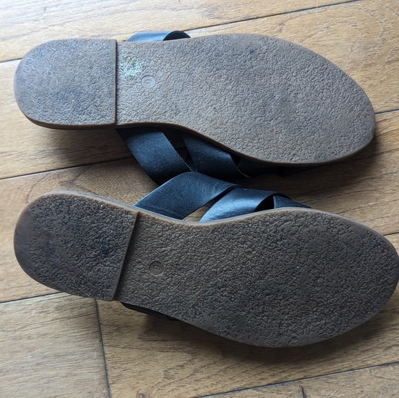 Madewell Boardwalk Woven Leather Slide Sandals Shoes L1165 Womens size 6 - Picture 4 of 7